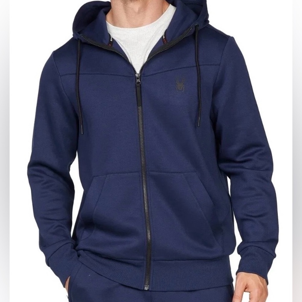 Spyder Men's Deep Blue Zip-Up Sweater